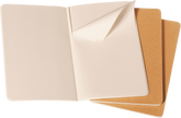Moleskine Kraft Large Cahier Plain(Pack of 3)
